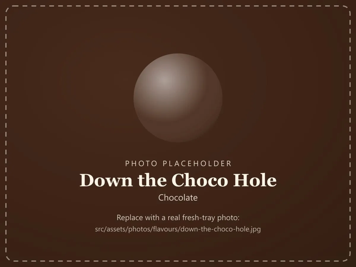 Down The Choco Hole — Chocolate at Gelato Wonderland