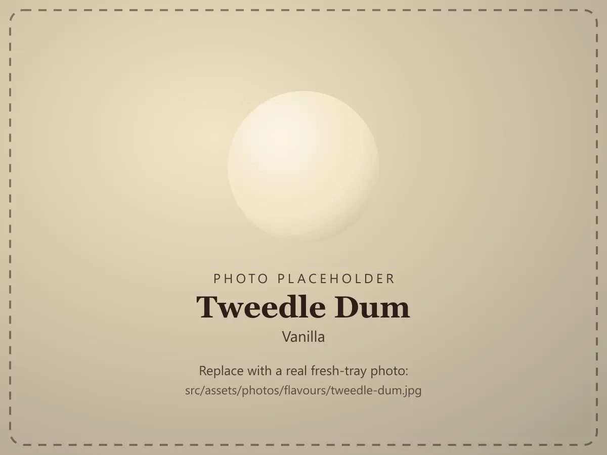 Tweedle Dum — Vanilla at Gelato Wonderland